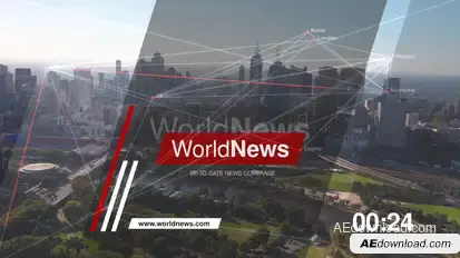 Modern World News - Broadcast Package broadcast-packages template preview