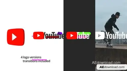 Modern Youtube Logo Logo Stings template preview