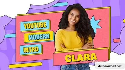 Modern YouTube Podcast Intro Openers template preview
