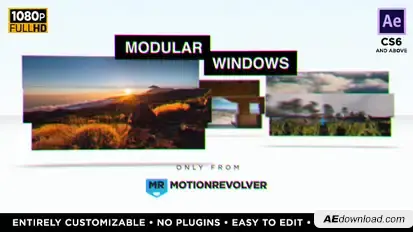 Modular Windows Slideshow Presentation Video Displays template preview