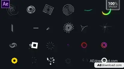 MoGraph Elements Pack | 4K Elements template preview