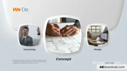 Momento Corporate Presentation Video Displays template preview