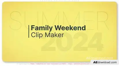 Moments Multi Slideshow Video Displays template preview