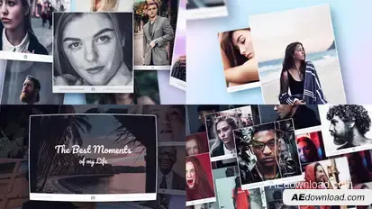 Moments Photo Slideshow Video Displays template preview