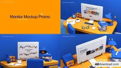 Monitor Mockup 0.2 Product Promo template preview
