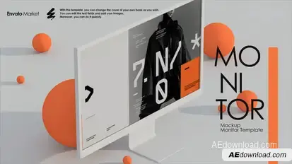 Monitor Mockup Product Promo template preview