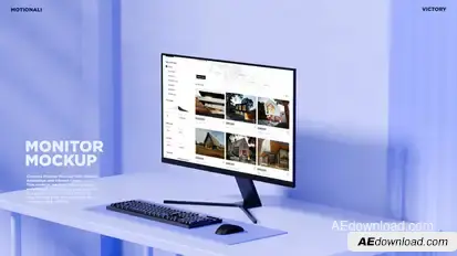 Monitor mockup Product Promo template preview