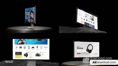 Monitor mockup Product Promo template preview