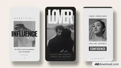Monochrome Stories Openers template preview