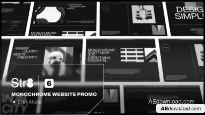 Monochrome Website Promo Product Promo template preview