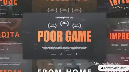 Monumental Cinematic Titles Titles template preview