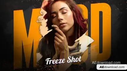 Mood Freeze Shot Video Displays template preview