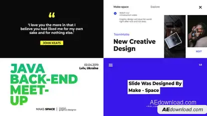 Mood Typography and Titles Titles template preview