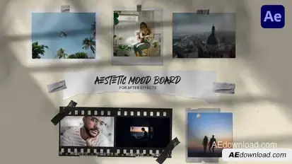 Moodboard Photo Collage Video Displays template preview