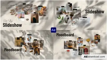 Moodboard Photo Slideshow Video Displays template preview