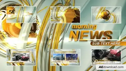 Morning News broadcast-packages template preview