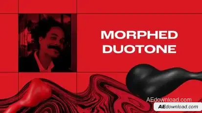 Morphed Duotone Frames Video Displays template preview