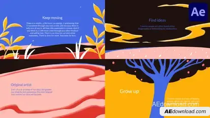 Morphing Typography for After Effects Titles template preview