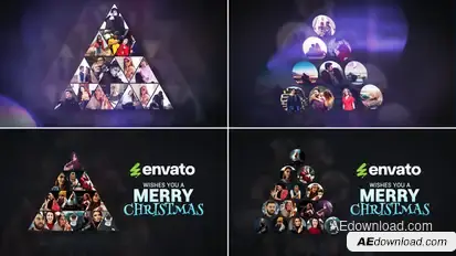 Mosaic Christmas Logo Reveal  // Christmas Wish // Christmas Logo Reveal Openers template preview