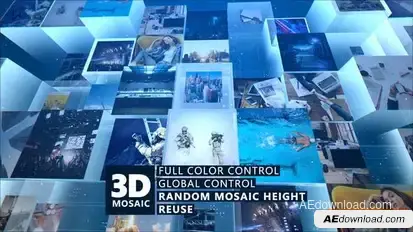 Mosaic Digital Technology Openers template preview