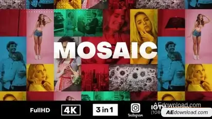 Mosaic Fast Intro Openers template preview