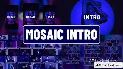 Mosaic Intro Openers template preview