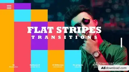 Mosaic Lines Transitions broadcast-packages template preview