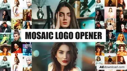 Mosaic Logo Opener I Fast Dynamic Intro Openers template preview