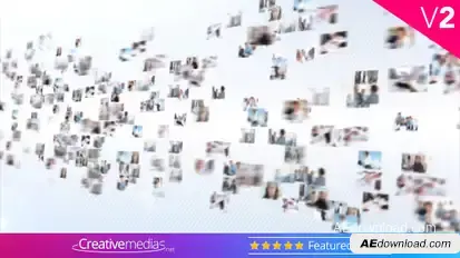 Mosaic Logo Presentation Openers template preview