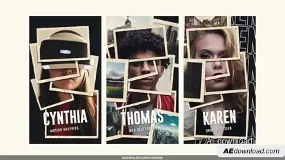Mosaic Photo Stories Video Displays template preview