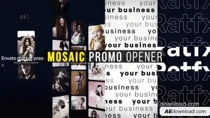 Mosaic Promo Opener Product Promo template preview