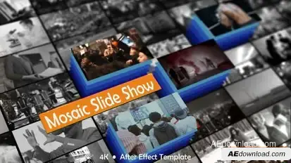 Mosaic Slide Show Openers template preview