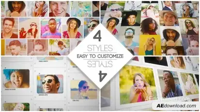 Mosaic Slides Logo Opener Logo Stings template preview