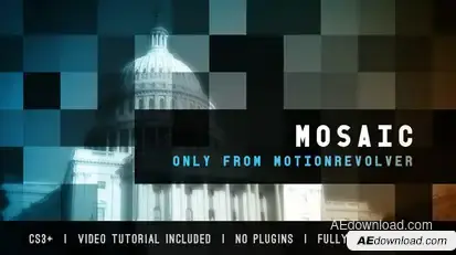 Mosaic Slideshow Openers template preview