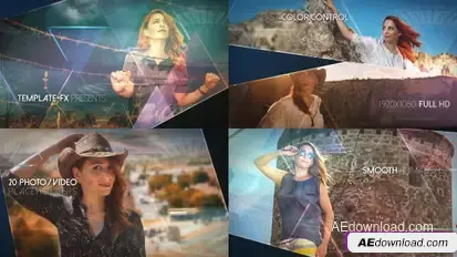 Videohive Mosaic Slideshow Video Displays template preview