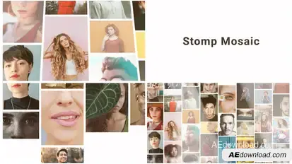 Photo Mosaic Logo Slideshow Logo Stings template preview