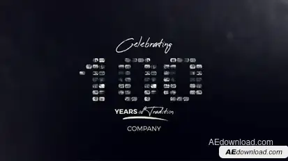 Mosaic Words Video Displays template preview