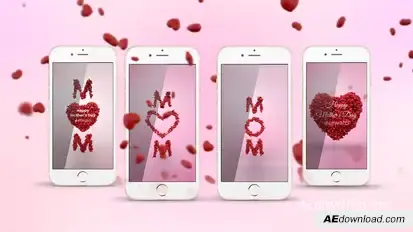 Mother's Day Greeting Stories Logo Stings template preview