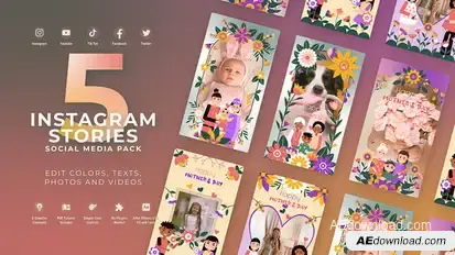 Mothers Day Instagram Stories Product Promo template preview