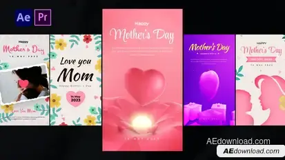 Mothers Day Instagram Stories Titles template preview