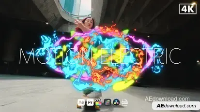 Motion Electric Elements template preview