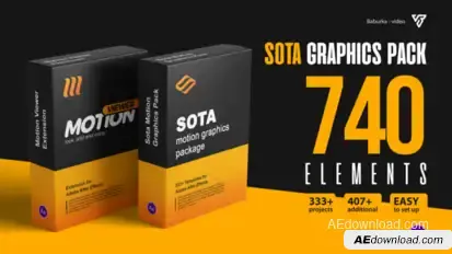 Motion Graphics Pack Elements template preview