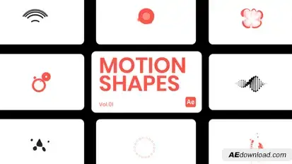 Motion Shapes for After Effects Elements template preview
