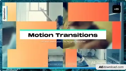 Motion Transitions Elements template preview
