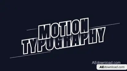 Motion Typography Titles template preview
