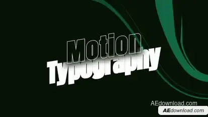 Motion Typography Titles template preview