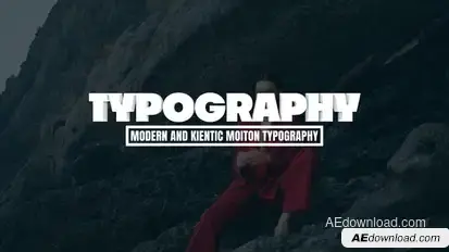 Motion Typography Titles template preview