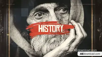 Motivational  History Timeline Slideshow Video Displays template preview