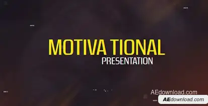 Motivational Presentation Video Displays template preview