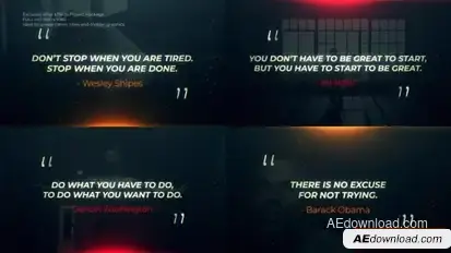 Motivational Quotes Opener Openers template preview